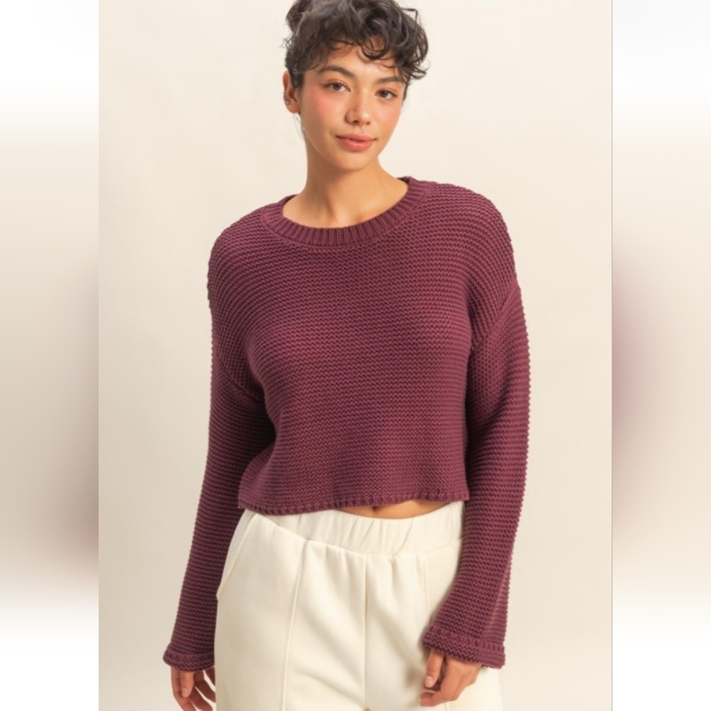 🖤 Black (Not cherry!) Cozy Knit Sweater - Picture 1 of 3